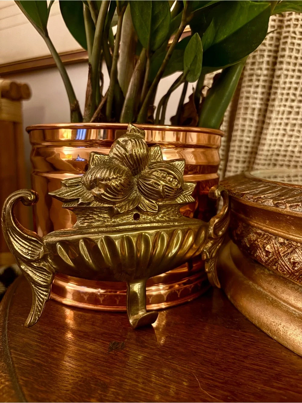 Vintage Gold Decorative Brass Wall Hook